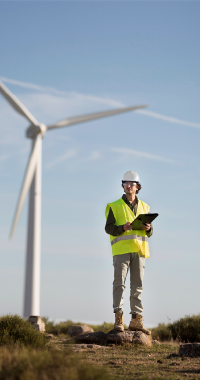 Inżynier na farmie wiatrowej
