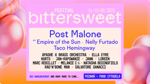 Plakat reklamujący Bittersweet Festival